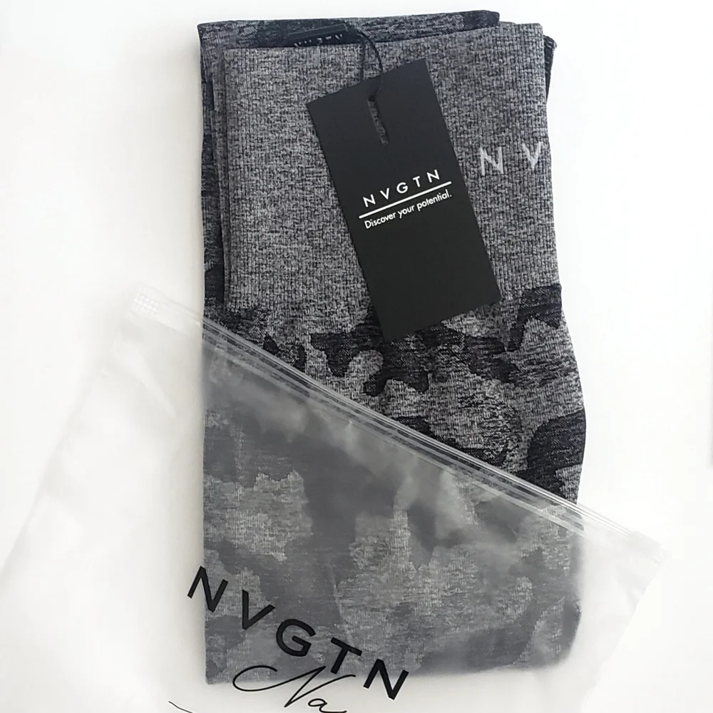 NVGTN Black Camo Seamless Legging NWT XS - Picture 2 of 5